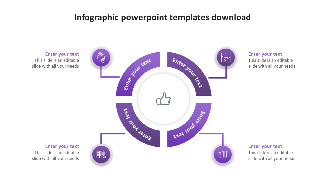 infographic powerpoint templates download-purple